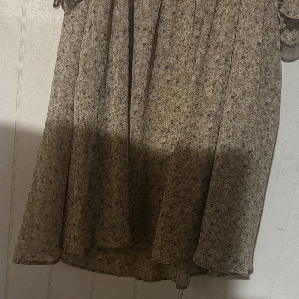 Floral Patterned Mini Dress - Picture 2 of 4
